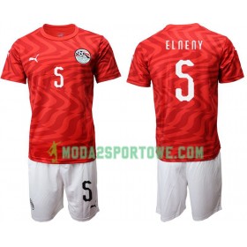 Koszulka Egipt Elneny 5 Dziecięcy Domowe Stroje Piłkarskie 2019 Krótki Rękaw